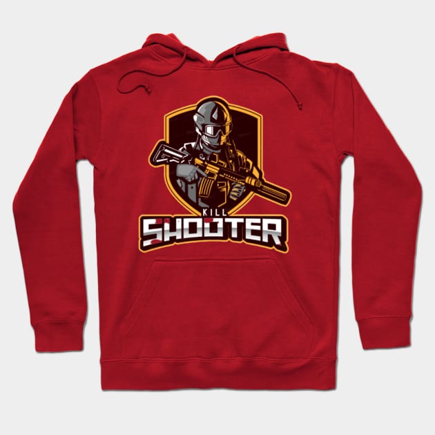 Battle ground shooter Hoodie by Hyper_co